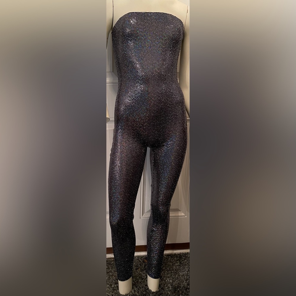 Sparkling Black Glitter Jumpsuit